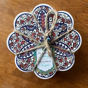 Handcrafted Turkish Ceramic Coasters